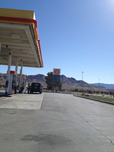Shell gas pumps